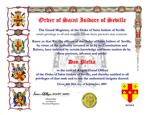 Certificate of Promotion